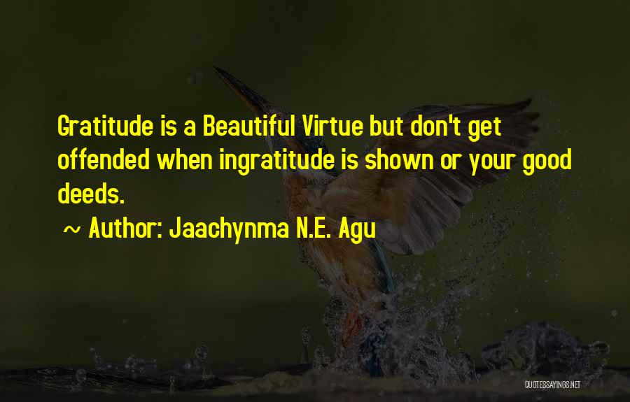 Gratitude For Success Quotes By Jaachynma N.E. Agu