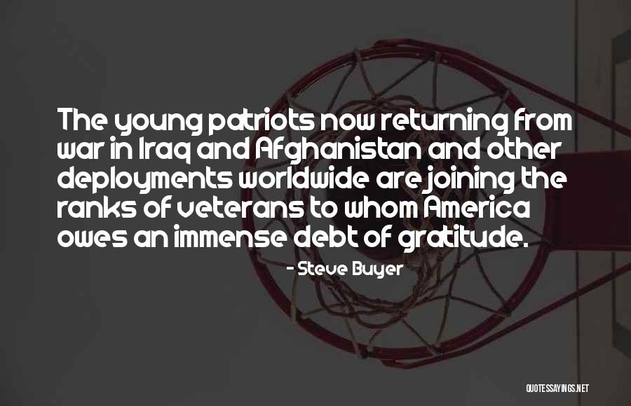 Gratitude For Veterans Quotes By Steve Buyer Gratitude For Veterans Quotes By Steve Buyer