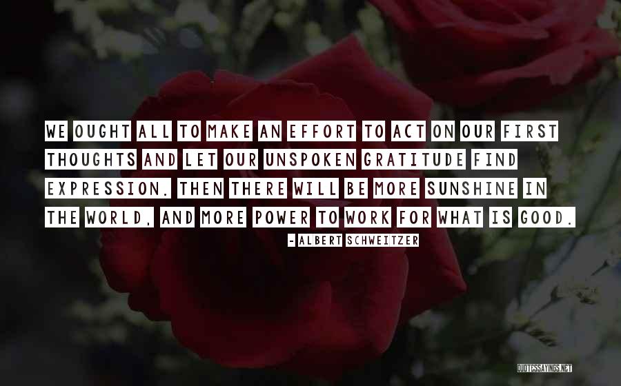 Gratitude Is Power Quotes By Albert Schweitzer Gratitude Is Power Quotes By Albert Schweitzer