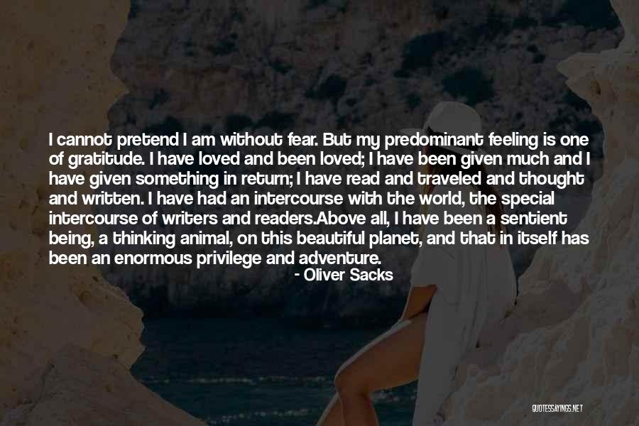 Gratitude Oliver Sacks Quotes By Oliver Sacks Gratitude Oliver Sacks Quotes By Oliver Sacks