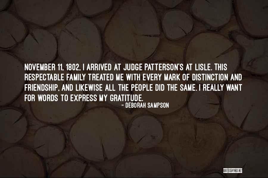 Gratitude To Family Quotes By Deborah Sampson Gratitude To Family Quotes By Deborah Sampson