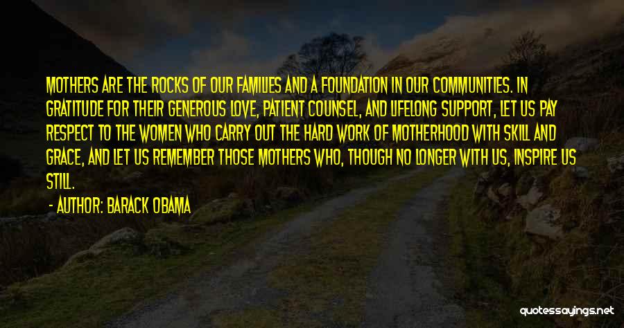 Gratitude To Mother Quotes By Barack Obama