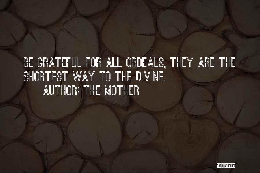 Gratitude To Mother Quotes By The Mother