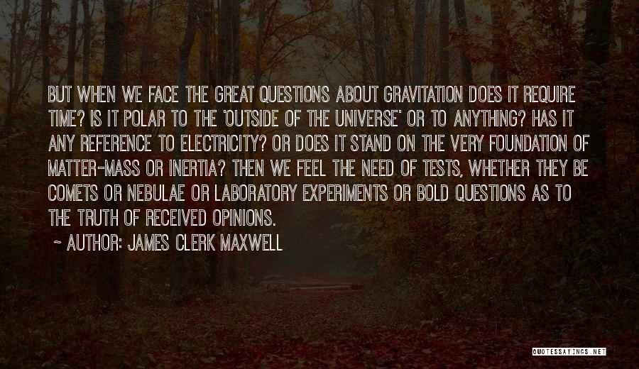 Gravitation Quotes By James Clerk Maxwell