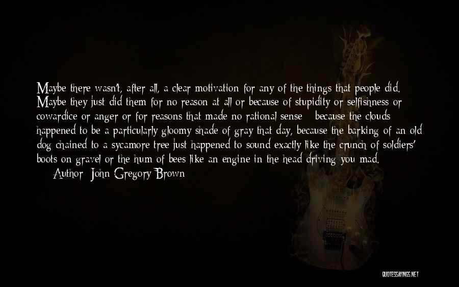 Gray Clouds Quotes By John Gregory Brown