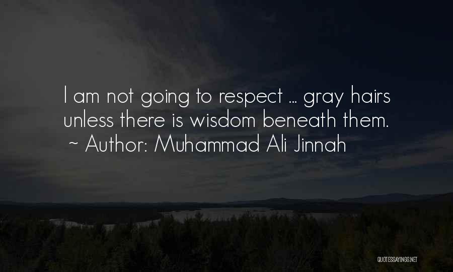 Gray Hair And Wisdom Quotes By Muhammad Ali Jinnah