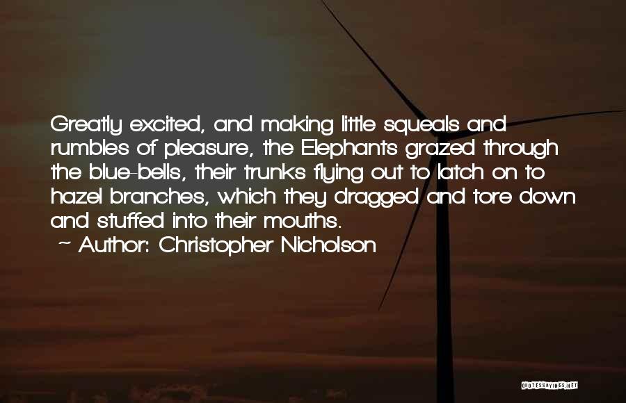 Grazed Quotes By Christopher Nicholson