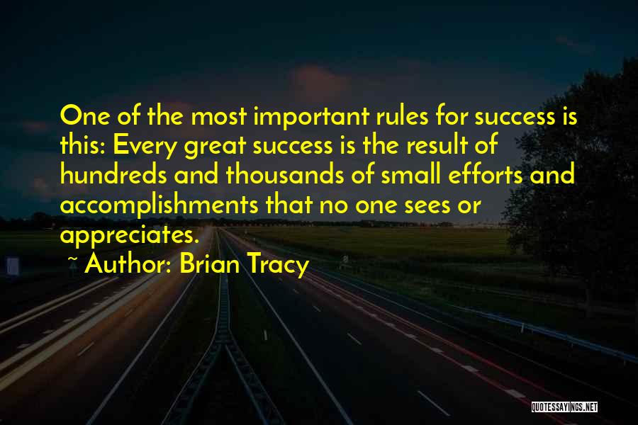 Great Accomplishments Quotes By Brian Tracy