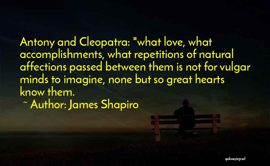 Great Accomplishments Quotes By James Shapiro