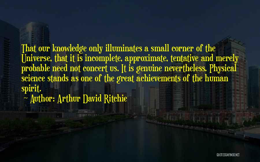 Great Achievements Quotes By Arthur David Ritchie