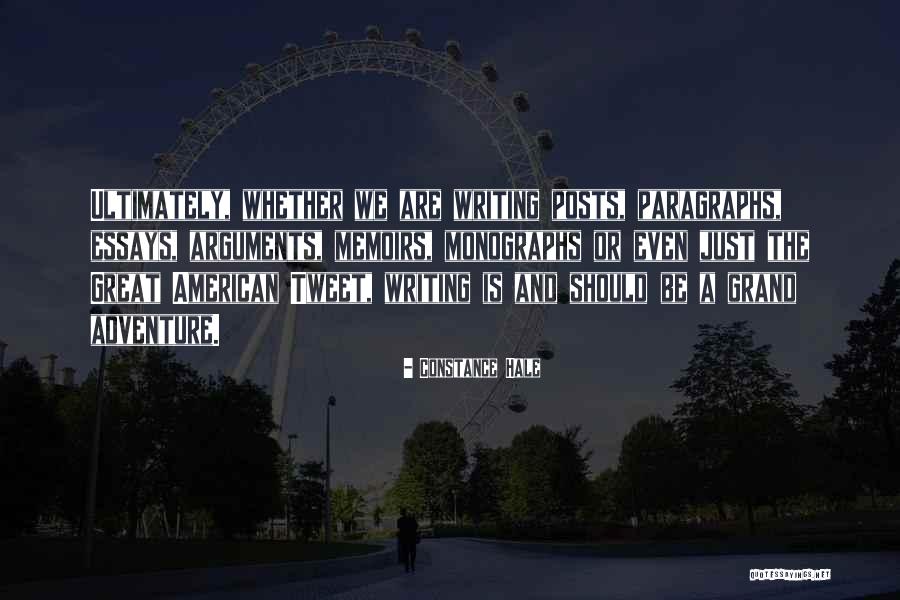 Great Adventure Quotes By Constance Hale Great Adventure Quotes By Constance Hale