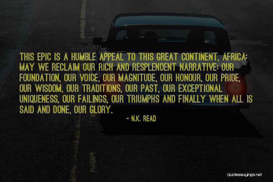Great African Quotes By N.K. Read Great African Quotes By N.K. Read
