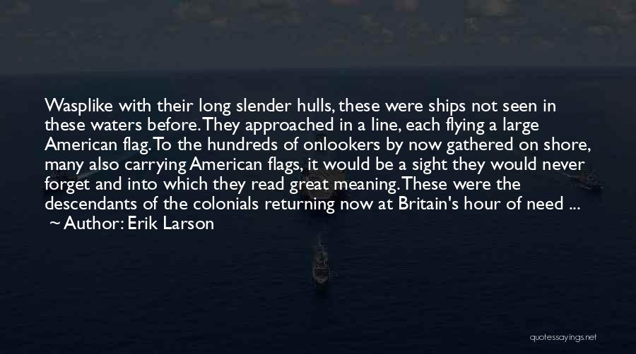 Great American Flag Quotes By Erik Larson