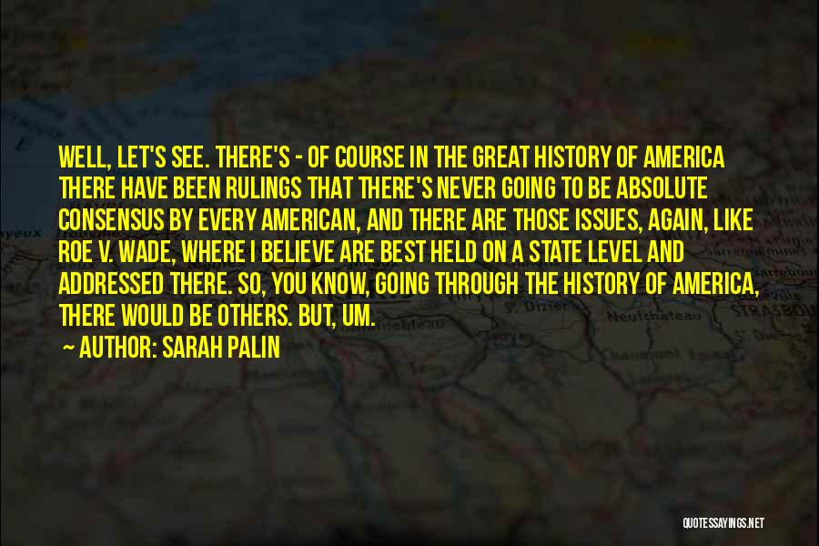 Great American History Quotes By Sarah Palin