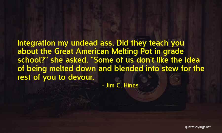 Great American Melting Pot Quotes By Jim C. Hines Great American Melting Pot Quotes By Jim C. Hines