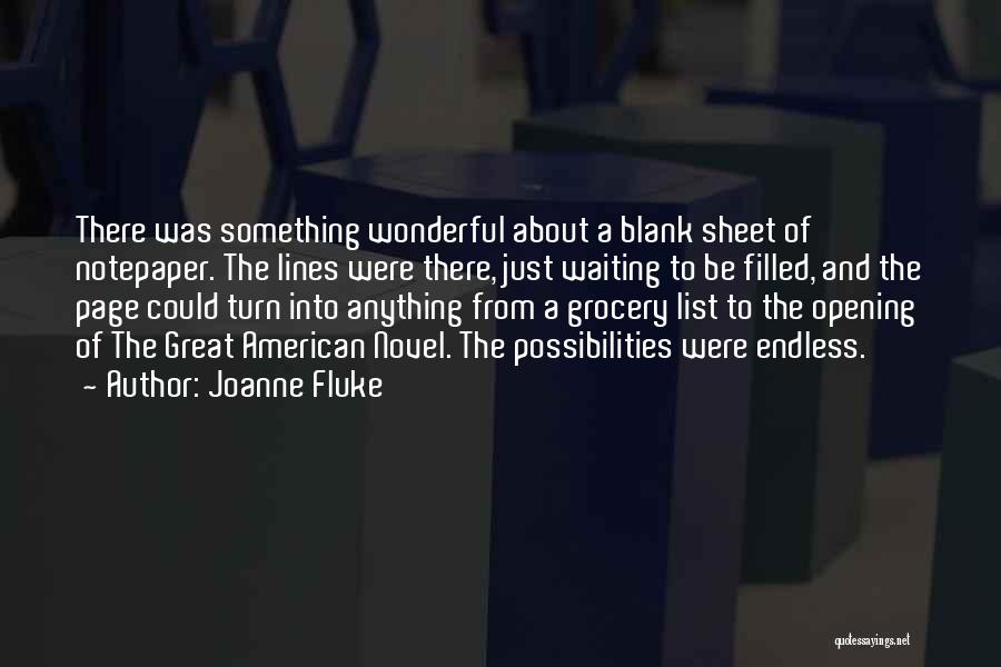 Great American Novel Quotes By Joanne Fluke