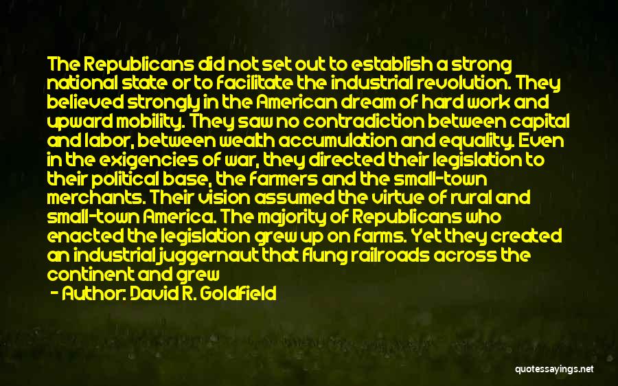 Great American Revolution Quotes By David R. Goldfield