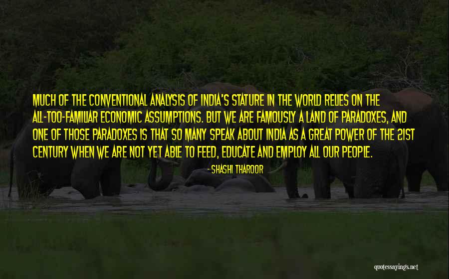Great Analysis Quotes By Shashi Tharoor Great Analysis Quotes By Shashi Tharoor