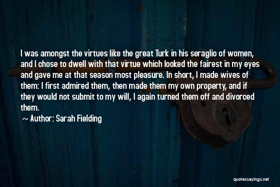 Great And Short Quotes By Sarah Fielding
