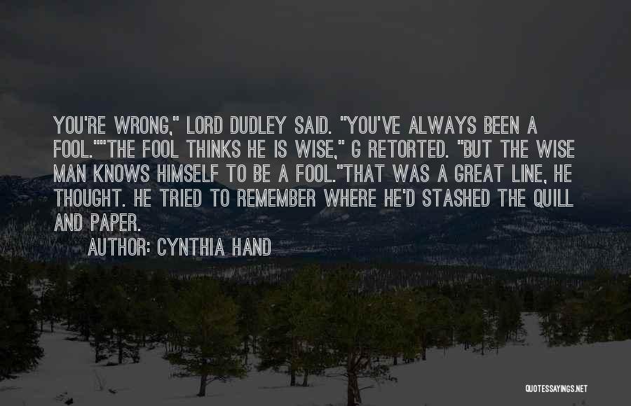 Great And Wise Quotes By Cynthia Hand