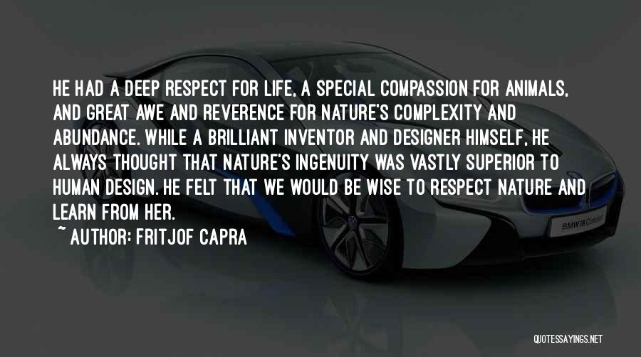 Great And Wise Quotes By Fritjof Capra