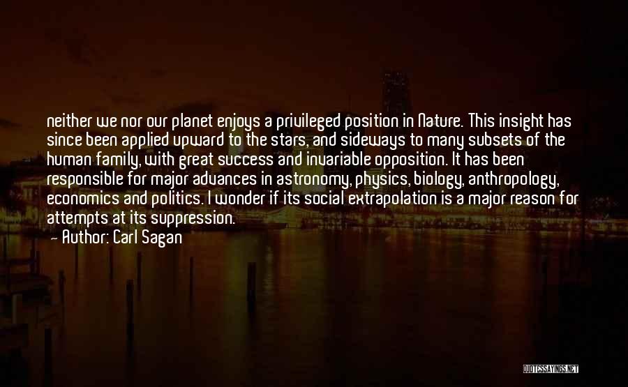 Great Anthropology Quotes By Carl Sagan