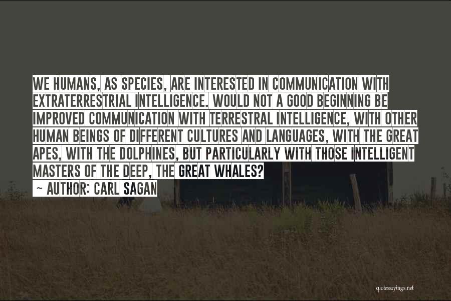 Great Apes Quotes By Carl Sagan