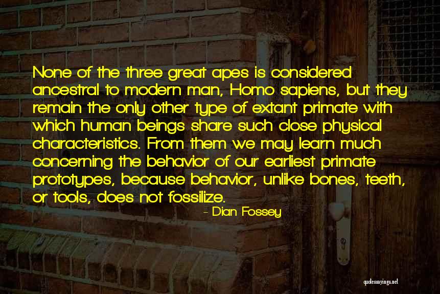 Great Apes Quotes By Dian Fossey