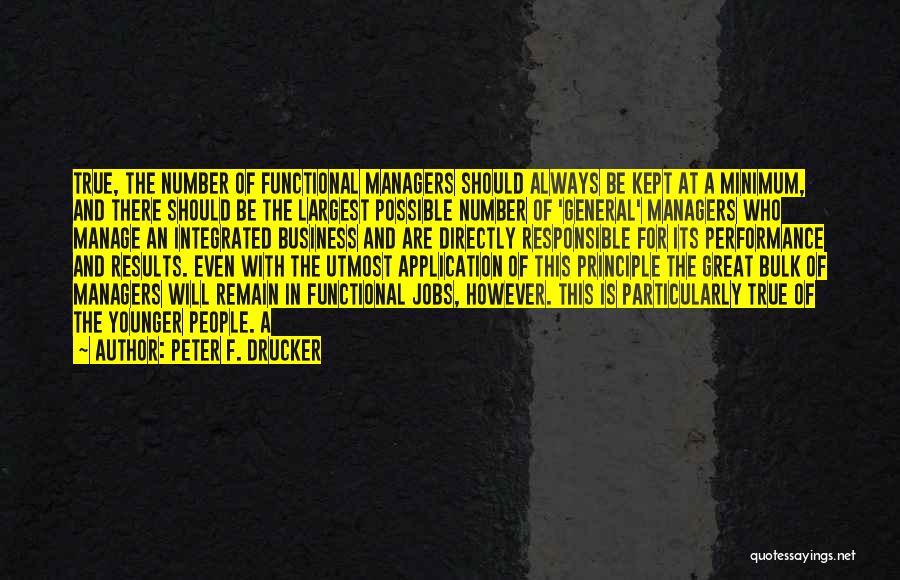 Great Application Quotes By Peter F. Drucker