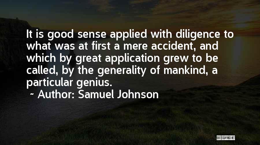 Great Application Quotes By Samuel Johnson