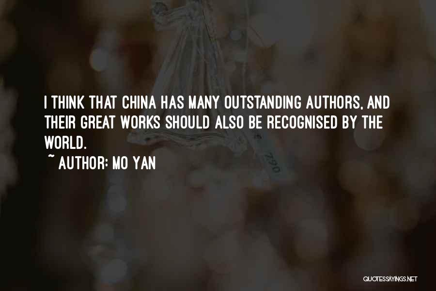 Great Authors Quotes By Mo Yan