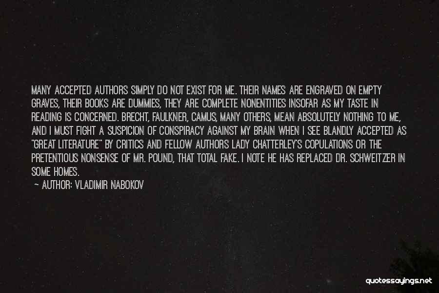 Great Authors Quotes By Vladimir Nabokov