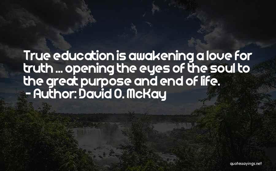 Great Awakening Quotes By David O. McKay