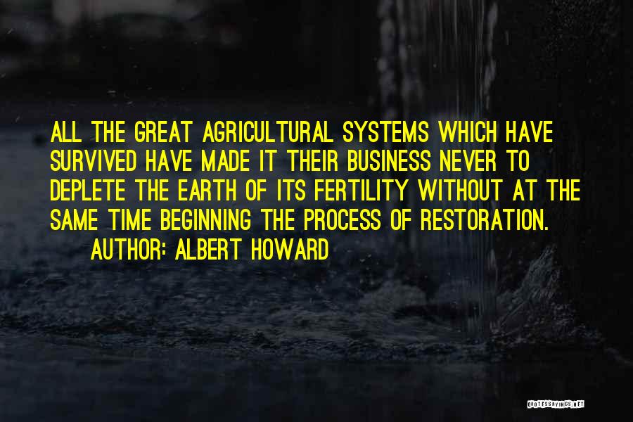 Great Beginning Quotes By Albert Howard