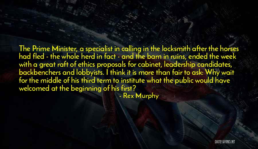 Great Beginning Quotes By Rex Murphy