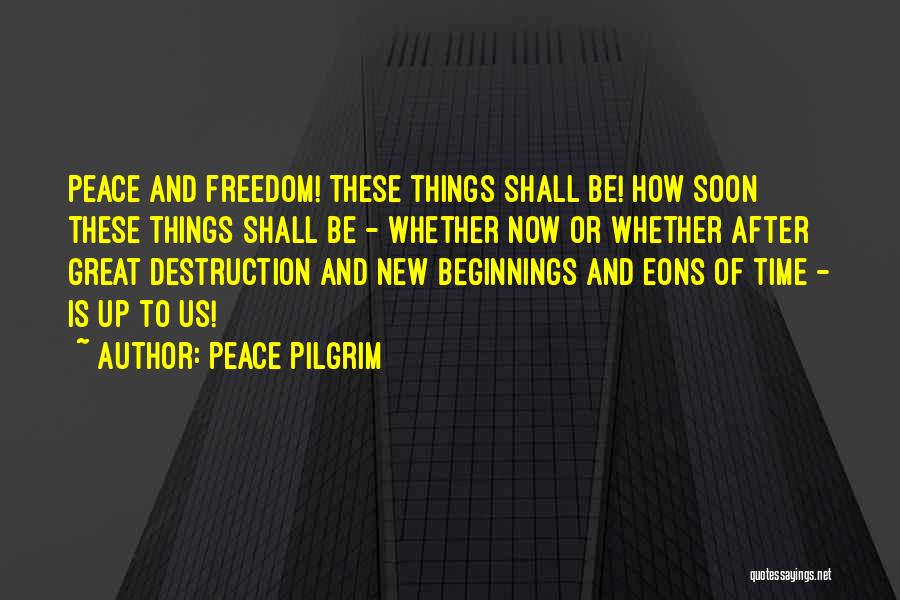 Great Beginnings Quotes By Peace Pilgrim