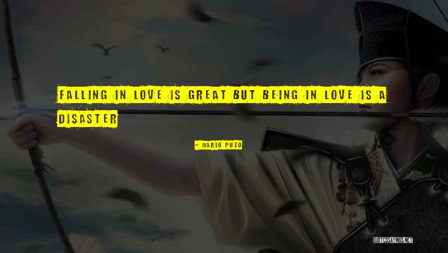 Great Being In Love Quotes By Mario Puzo