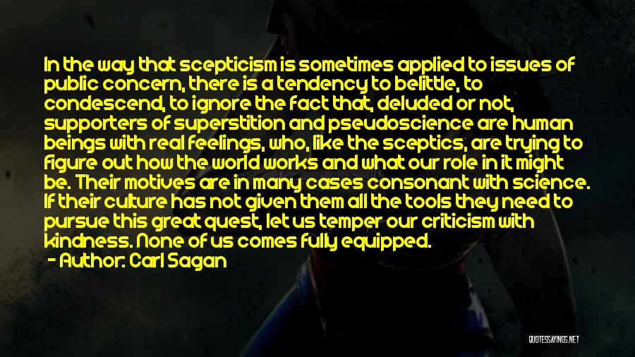 Great Belittle Quotes By Carl Sagan