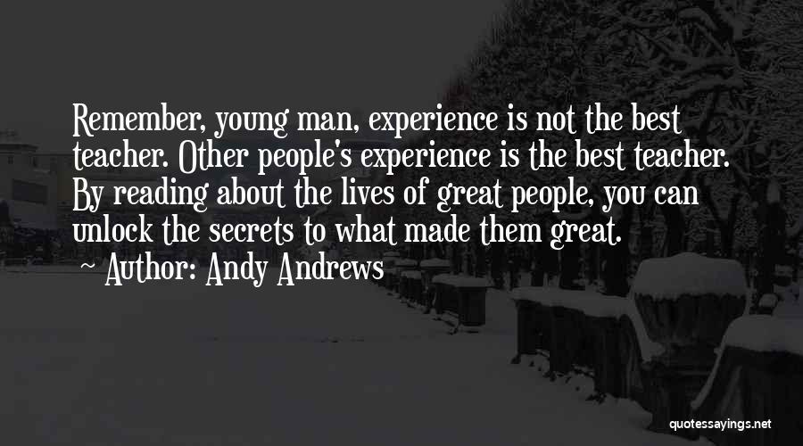 Great Best Man Quotes By Andy Andrews