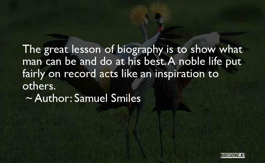 Great Best Man Quotes By Samuel Smiles