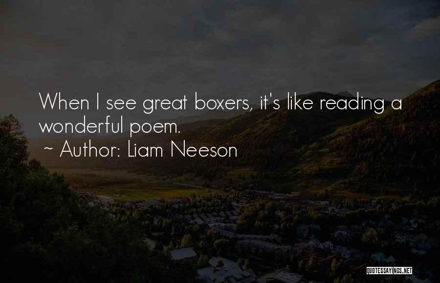 Great Boxers Quotes By Liam Neeson