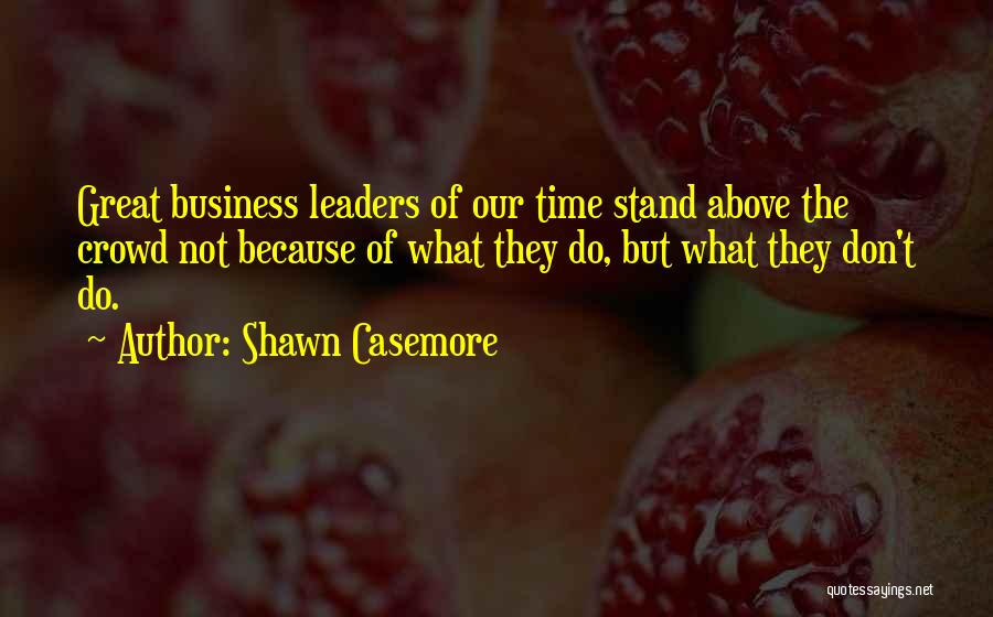 Great Business Leaders Quotes By Shawn Casemore