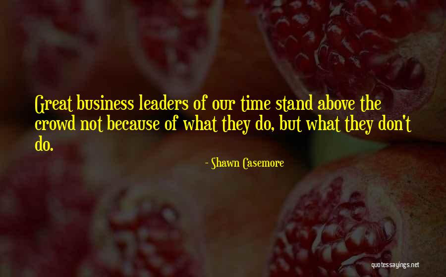 Great Business Leaders Quotes By Shawn Casemore