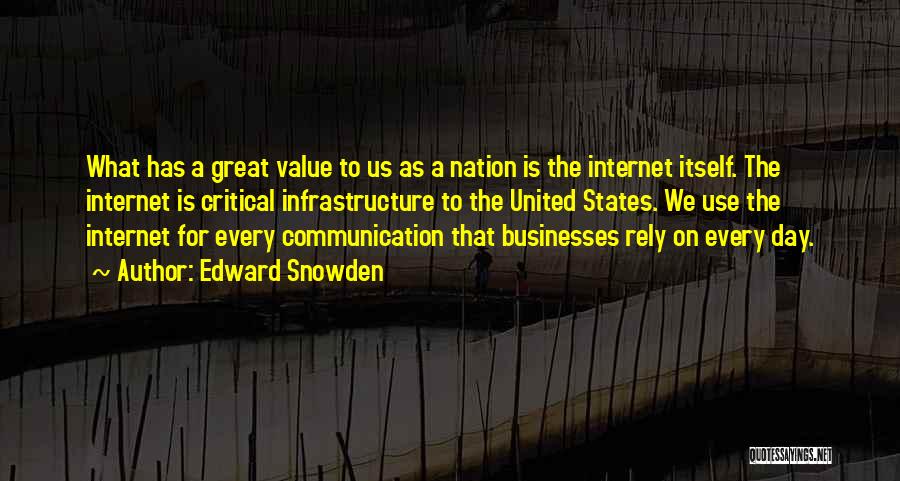 Great Businesses Quotes By Edward Snowden