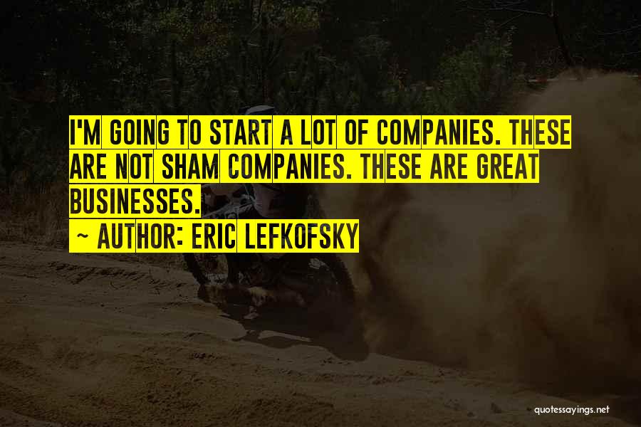 Great Businesses Quotes By Eric Lefkofsky