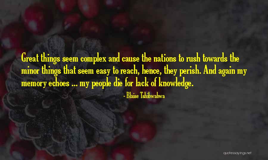 Great Cause Quotes By Blaise Tshibwabwa Great Cause Quotes By Blaise Tshibwabwa