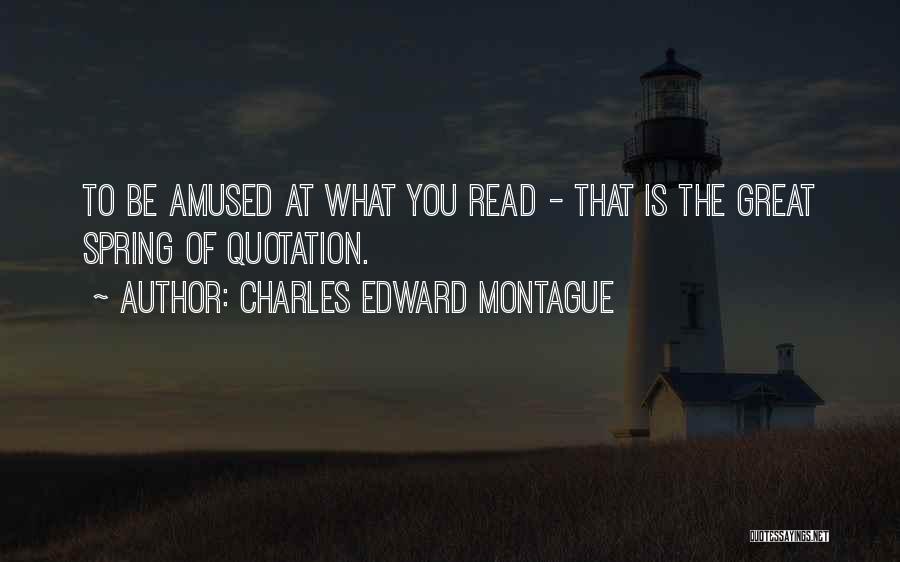 Great Charles Edward Montague Quotes By Charles Edward Montague