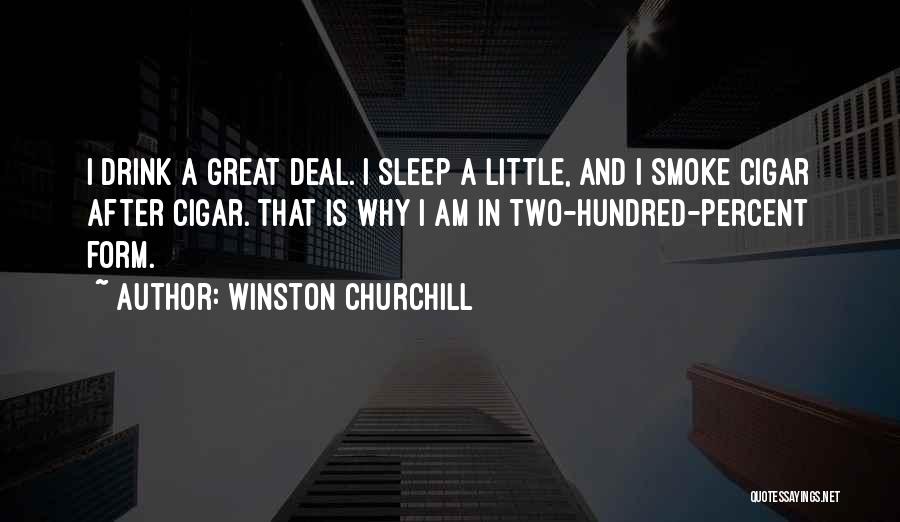 Great Cigar Quotes By Winston Churchill