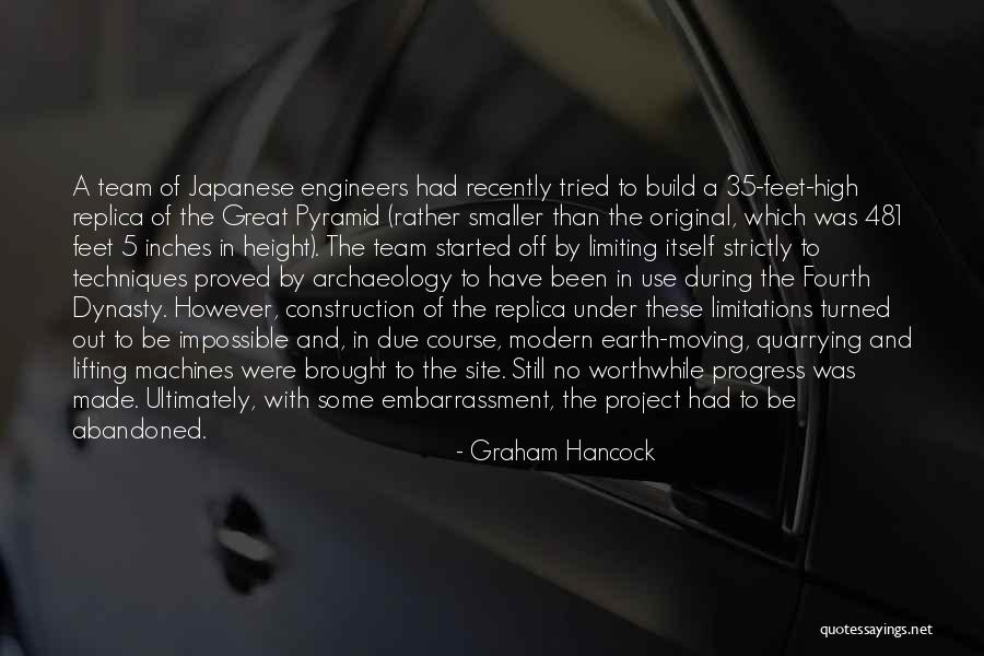 Great Construction Quotes By Graham Hancock Great Construction Quotes By Graham Hancock