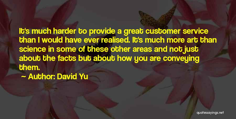 Great Customer Service-inspirational Quotes By David Yu